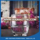 egg shape clear glass drinking cup for red wine and whiskey