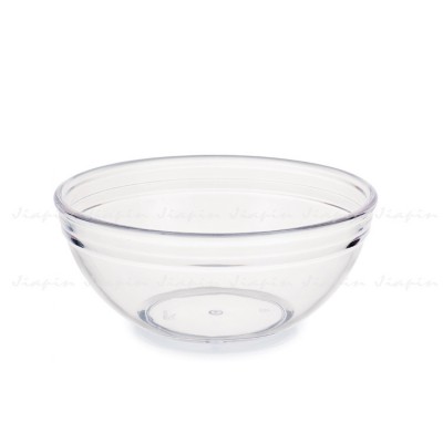 Round Appertizer Bowl 5.5 inch 15oz Stackable Plastic Fruit Bowl Cheap SAN AS Plastic Salad Bowl