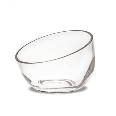 4.5/6/7.5 inch Thick Shallow Salad Bowl Unique Fruit Bowl Unbreakable Clear Plastic  Salad Bowl