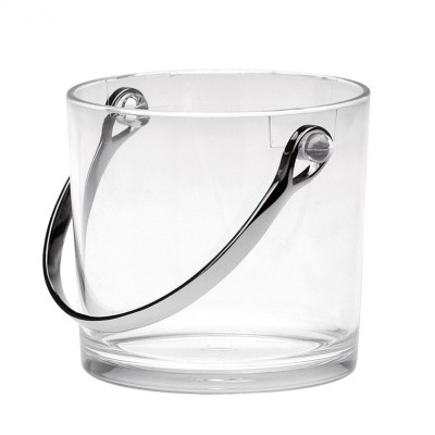 Blank Clear Plastic Champagne Ice Bucket 1L Big Champagne Bucket Acrylic Wine Champagne Bucket