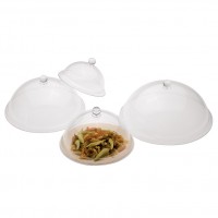 Virus Proof Restaurant Food Freshness Cover Plate Food Lid 8 inch Clear Plastic Dome Cover Food