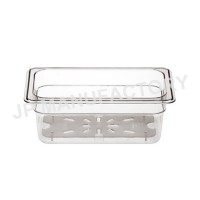 Hotel Buffet Display PC GN Container 10cm Plastic GN Pan  1/4 size Polycarbonate Gastronorm Pan