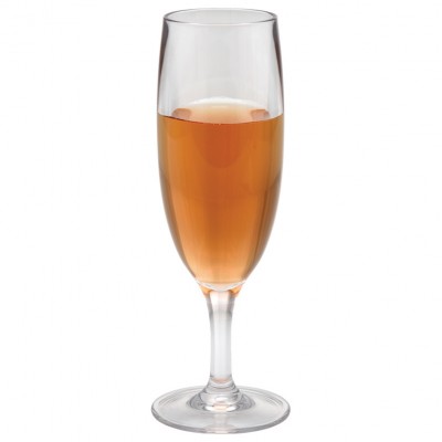 Orange Plastic Champagne Glasses Stem Champagne Flute Glass 6oz Polycarbonate Champagne Flutes