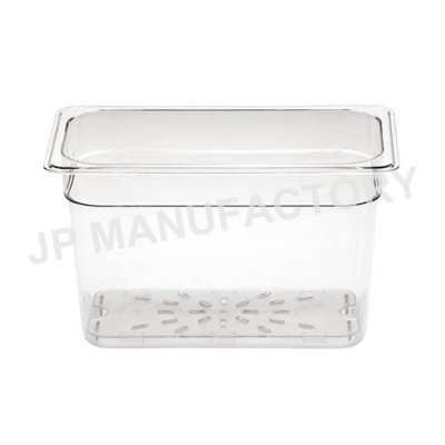 NSF Listed PC GN Container 6.9L Polycarbonate Gastronorm Pan 20cm 1/3 Clear Hard Plastic Food Pan