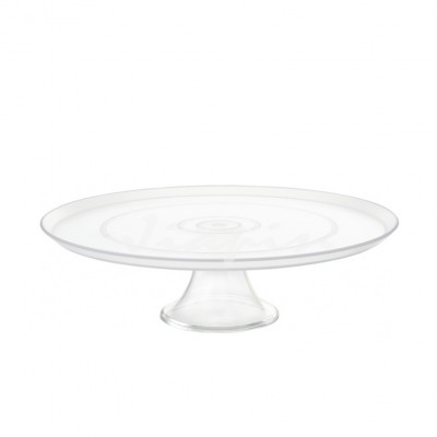 13.5 inch Bread Display Tray PC Plastic Cake Tray with Cover Round Clear Wedding Cake Stand