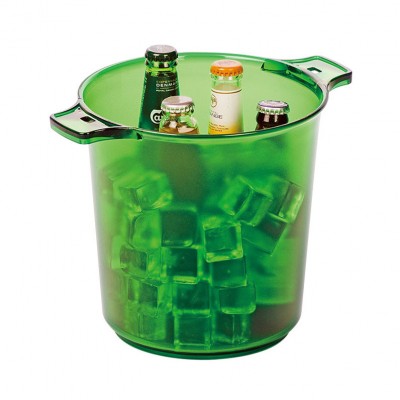 Scratch Resistant Beer Bucket Frosted Plastic Beer Bucket Yellow Red Green Beer Ice Bucket