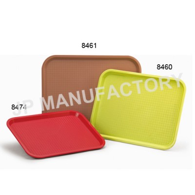 12 Different Colour School or Food centre Fast Food Shops use Rectangular Polypropylene Plastic Tray