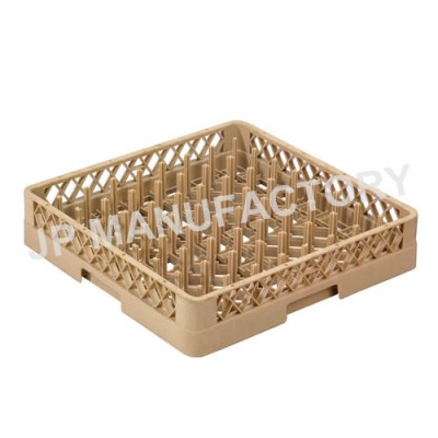 Restaurant Bar Canteen Commerical Wholesale Cheap 64 Peg Rack Polypropylene PP Plastic Dishwasher Glass Rack