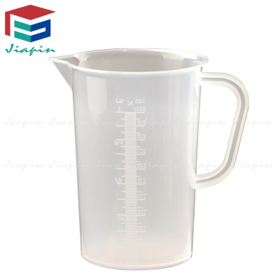 1L 1000ml Cheap Quality Polypropylene Measuring Jug with Spout Milky Plastic PP Measuring Cup