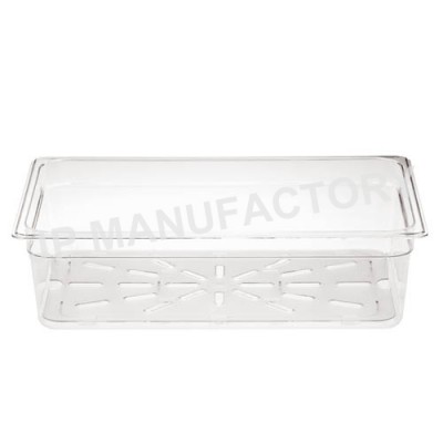 Hotel and Restaurant Kitchen Storage 1/1 size Polycarbonate Cear Food Pan