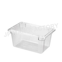 NSF Approved Plastic Food Bin 19L Rectangular Food Storage Box Clear PC Kitchen Storage Container