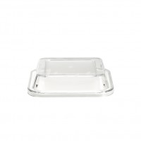 13cm Square bowl cover Clear Reusable Food Dessert Butter Cover Small Clear Plastic Square Cover