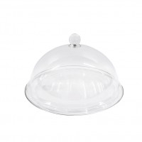 10 inch Picnic Food Cover with Knob Plastic Round Cover No Hole Polycarbonate Dome Cover Food